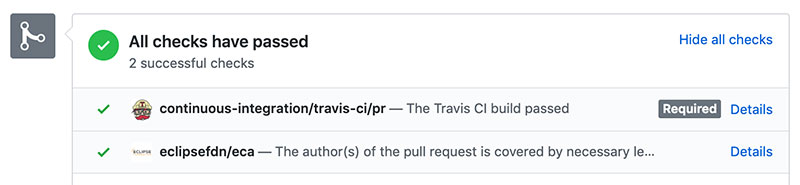 ECA validation feedback shown in a GitHub pull request